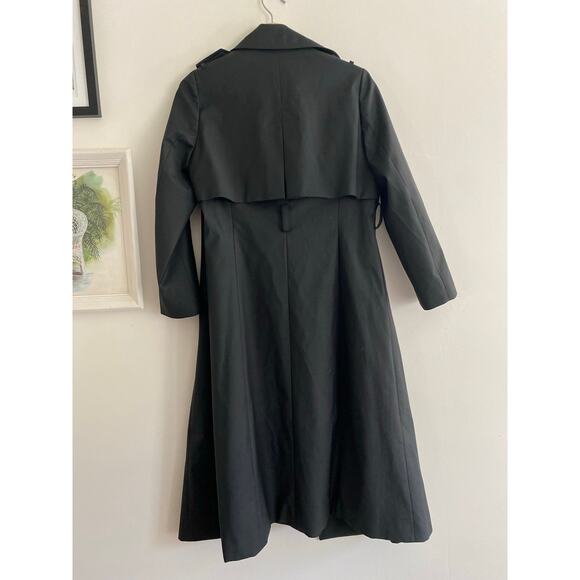 KNOT STANDARD Loro Piana System Black Trench Coat - Picture 12 of 16